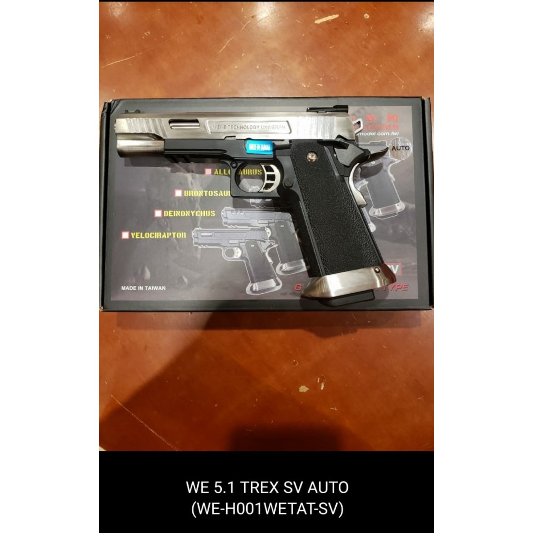 WE HIcapa 5.1 TREX Silver GBB Pistol (Full Auto version) HIcapa