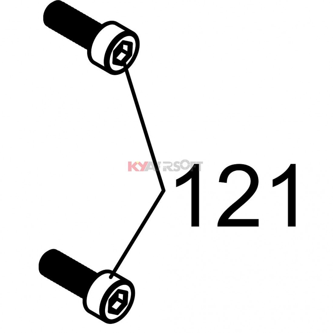 MSK 121 Stock Hinge Sling Mount Screws GBBR MSK Series WE Rifles (GBBR) Parts
