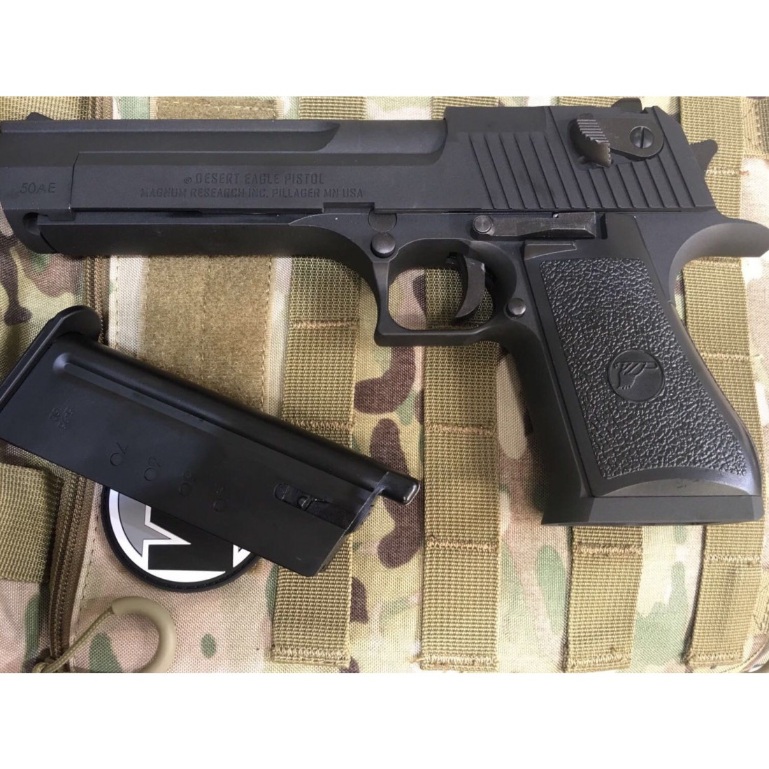 WE Cybergun licensed Desert Eagle .50 Cal GBB pistol with marking