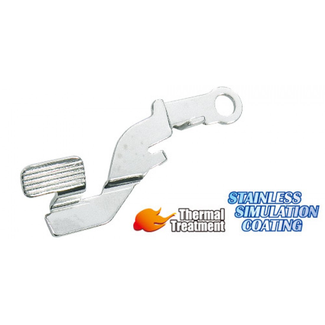 Steel Slide Catch Lever for MARUI/KJ/WE P226 (Stainless Sliver)