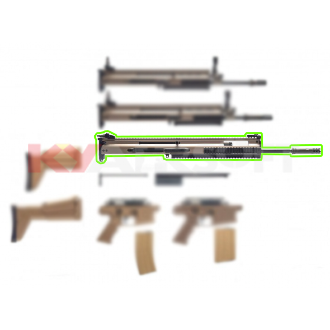 WE-Tech [SCAR SSR AEG] upper conversion kit (For SCAR -H GBBR) - WE ...
