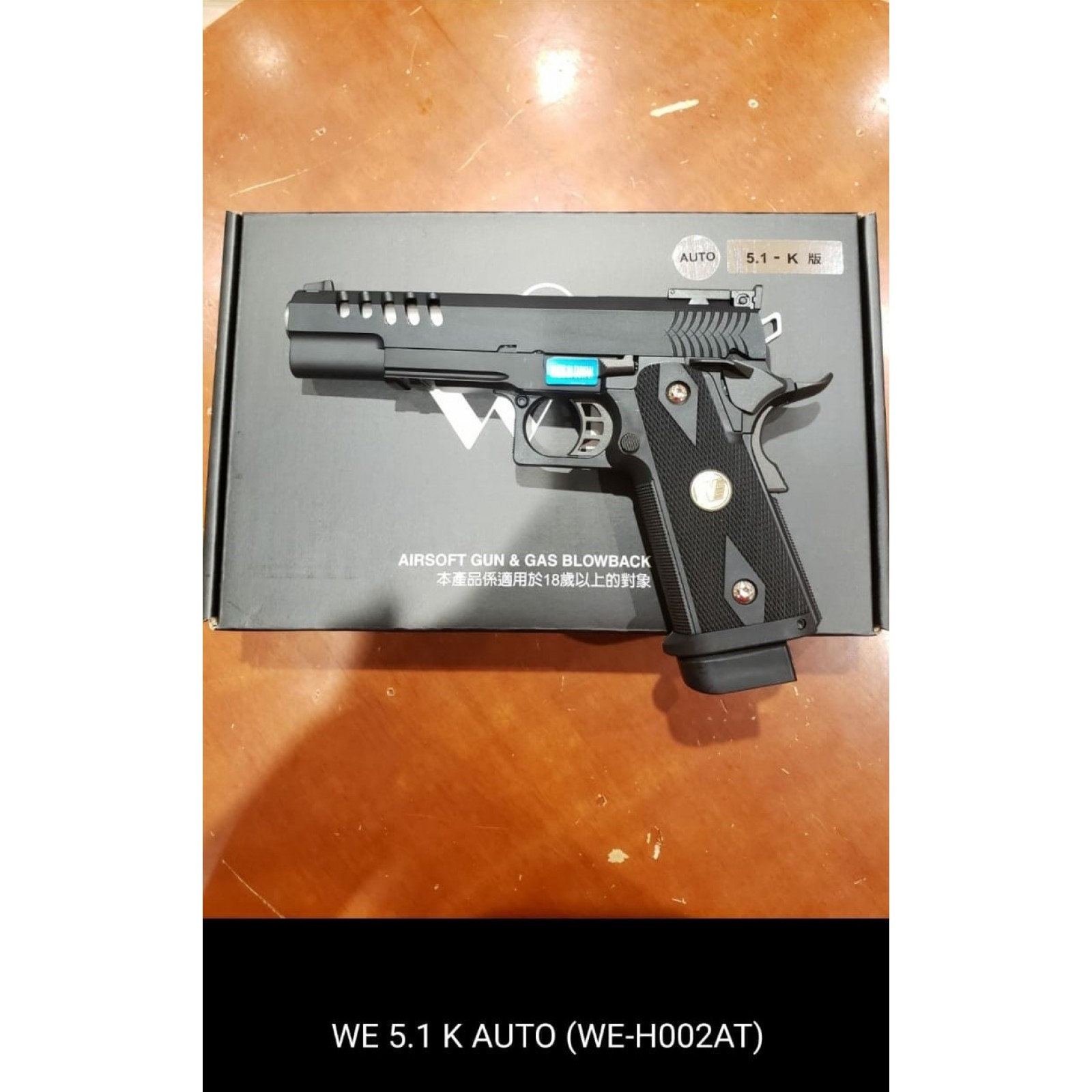We Hi Capa 5 1 K Gbb Pistol Full Auto Version