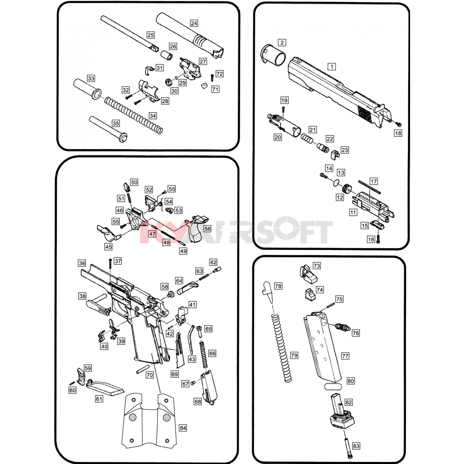 1911 MEU #1 GBBP - 1911 GEN1 - 1911 Series (GEN1/GEN2/M45A1 ...