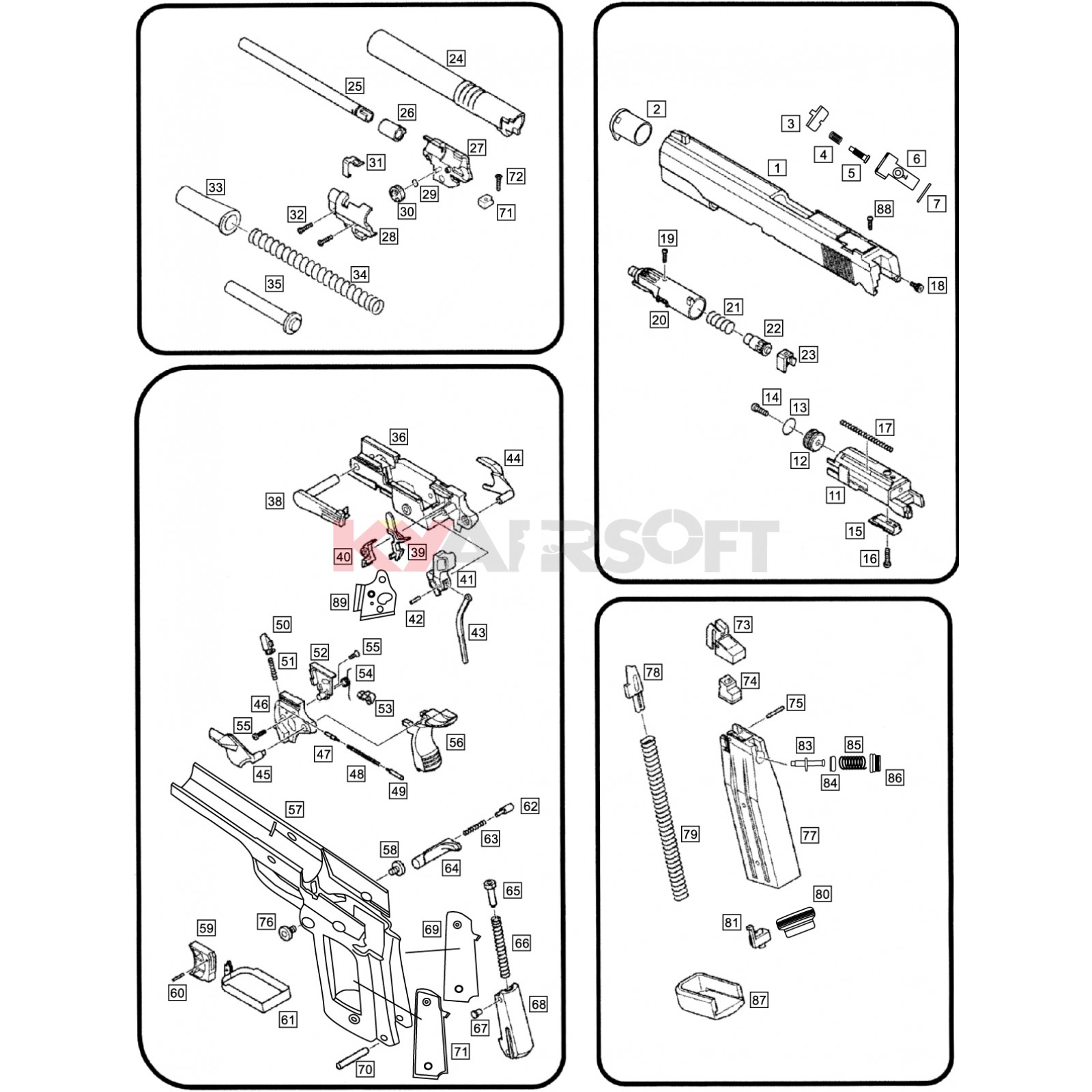 P14 #47 GBBP - 1911 GEN1 - 1911 Series (GEN1/GEN2/M45A1/P14 ...