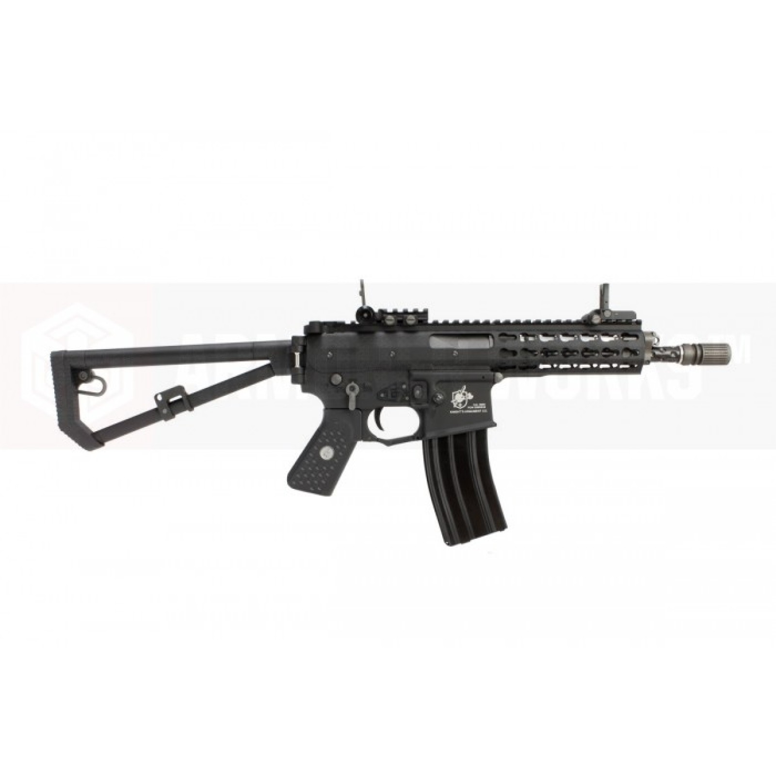 EMG / KNIGHTS ARMAMENT AIRSOFT PDW M2 COMPACT GAS BLOWBACK RIFLE (BLACK)