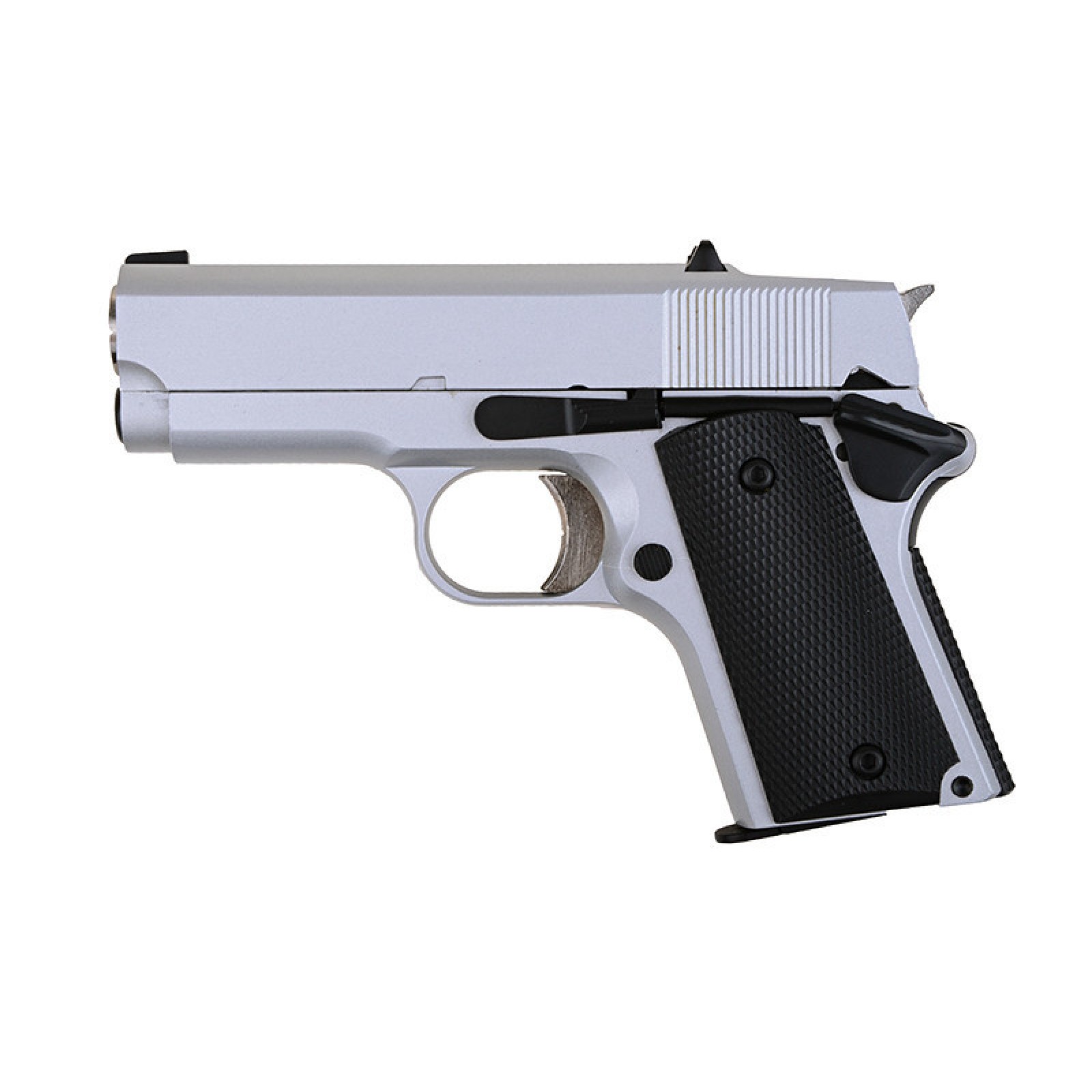 Army R45a1 Detonics 45 Gbb Pistol Full Metal Silver