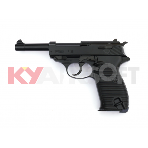 WE P38 Black Classic Pistol (Full marking, 100 YEAR ) 