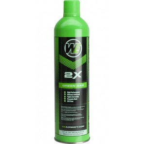 Airsoft Premium "2X" High Performance Gas 1000mlWE (Qty: 1 Can / Green)  ( Ship by Surface Mail Only )