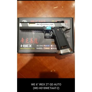 WE HI-capa 6" IREX GBB Pistol (Full Auto version / 2 Tone / Gold barrel )