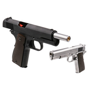 CYBERGUN COLT 1911A1 (SILVER / CO2&GAS) 2 magazine