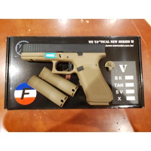 WE G17F Gen 5 GBB pistol(Black/TAN) 
