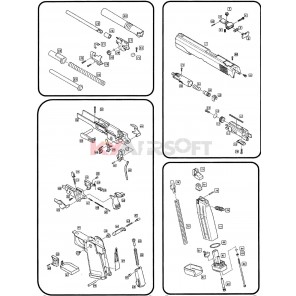 WE Hi-Capa 4.3 Part# 001(Slide)
