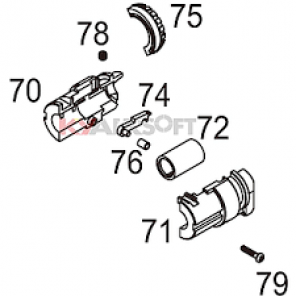 WE AK74 GBBR Complete Hopup Assembly