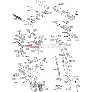 X 4.5 #X-70 Frame / Receiver Black   GBBP