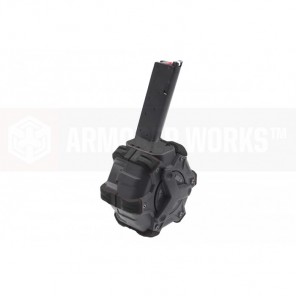 AW Customs - ADAPTIVE 300RDS DRUM MAGAZINE - (1911) NE SERIES (Black)