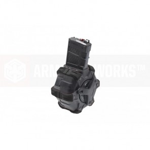 AW Customs - ADAPTIVE 300RDS DRUM MAGAZINE - (M4) AR SERIES(Black)