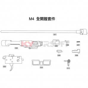 M4 Open Bolt Kit #7 GBBR