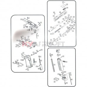 WE Hi-Capa Force 5.1 Part# 107 (recoil spring plug)