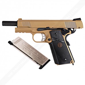 WE 1911 MEU TAN (Full marking TACTICAL RAIL)
