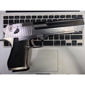 WE - Cybergun licensed Desert Eagle .50 Cal GBB pistol with marking (Silver)