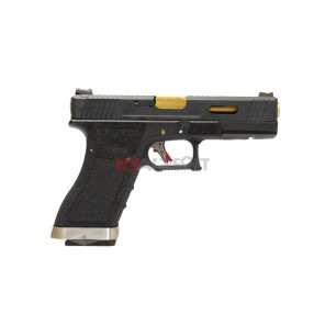 WE G17 T1 (BK/GD//BK)  (2 Magazine bundle)