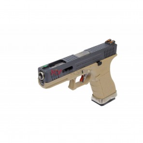 WE G17 T2 (BK/SV//TAN) (2 Magazine bundle)