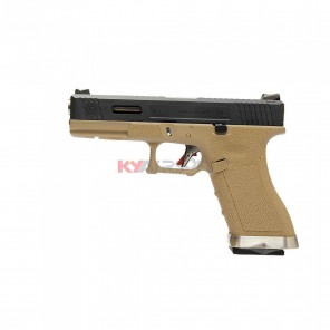 WE G17 T2 (BK/SV//TAN) (2 Magazine bundle)