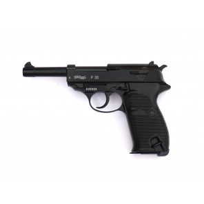 WE P38 Black Classic Pistol (Full marking, 100 YEAR White) 