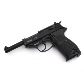 WE P38 Black Classic Pistol (Full marking, 100 YEAR White) 