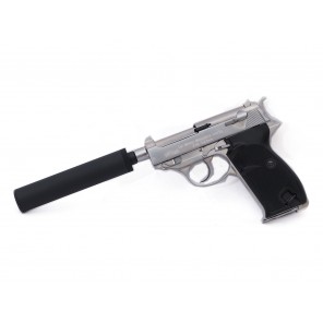 KY custom WE P38K GBB Pistol (Silver, Full marking,  CIV)