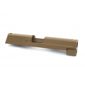 KY custom F226/MK25 slide with CNC custom marking (#F 226 #S-01) FDE