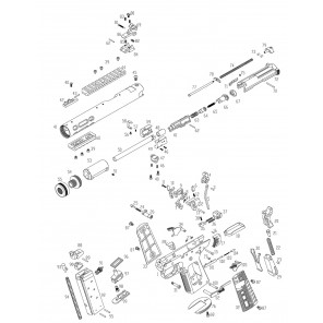 WE 1911 SERIES GALAXY complete nozzle assembly 