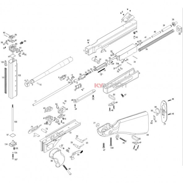 M1A1 Series (Thompson) - WE SMG (GBBR) - Parts
