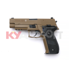 KY CUSTOM WE F226 MK25 GBB PISTOL FDE (MK25 MARKING)