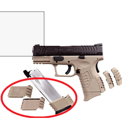 XDM magazine extension set TAN/Black