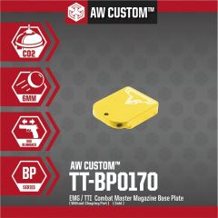 EMG / TTI COMBAT MASTER MAGAZINE BASE PLATE (NO CHARGING PORT- GOLD)