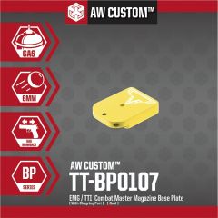 EMG / TTI COMBAT MASTER MAGAZINE BASE PLATE (WITH CHARGING PORT- GOLD)