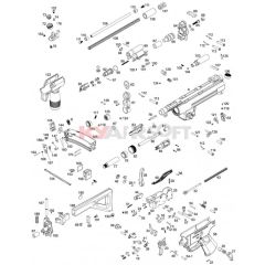 WE APACHE K GBBR COMPLETE BACK STOCK KIT