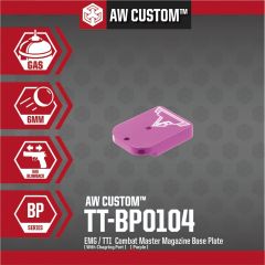 EMG / TTI COMBAT MASTER MAGAZINE BASE PLATE (WITH CHARGING PORT- PURPLE)
