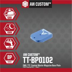 EMG / TTI COMBAT MASTER MAGAZINE BASE PLATE (WITH CHARGING PORT- BLUE)