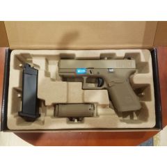 WE G19 GEN5 GBB PISTOL TAN with extra magazine(Bundle)