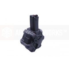AW Customs - ADAPTIVE 300RDS DRUM MAGAZINE - (MP5) Apache series (Black)