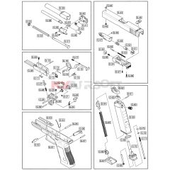 G  #G-57   SEMI  GBBP Nozzle House Screw