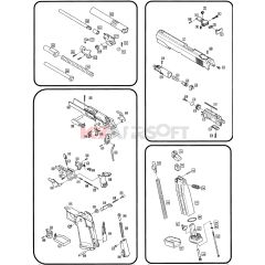 WE Hi-Capa 5.1 Part# 040 (Sear)