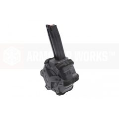 AW Customs - ADAPTIVE 300RDS DRUM MAGAZINE - (Hi-Capa) HX SERIES(BLACK)
