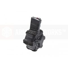 AW Customs - ADAPTIVE 300RDS DRUM MAGAZINE - (M4) AR SERIES(Black) V3