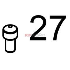 MSK #27 Rear Sight Height Adjustment Screw GBBR