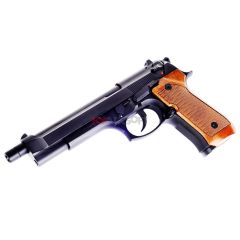 WE M92 Long Version with Brown Grip (Black) no marking