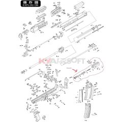 WE L85 complete front sight (52,56,57,59,75,76 & 179)
