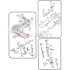 WE HI-Capa Force 5.1 Part# 109 (Recoil spring spacer)